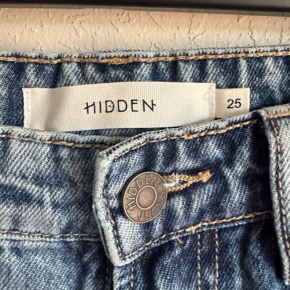 Hidden The Zoey Classic Tapered Light Wash High Rise Mom Jeans Women’s 25 - Picture 4 of 6
